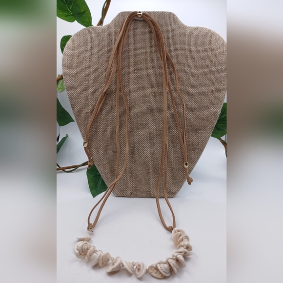 Free People Suede Belly Chain / Necklace Shells NWT - Picture 14 of 16